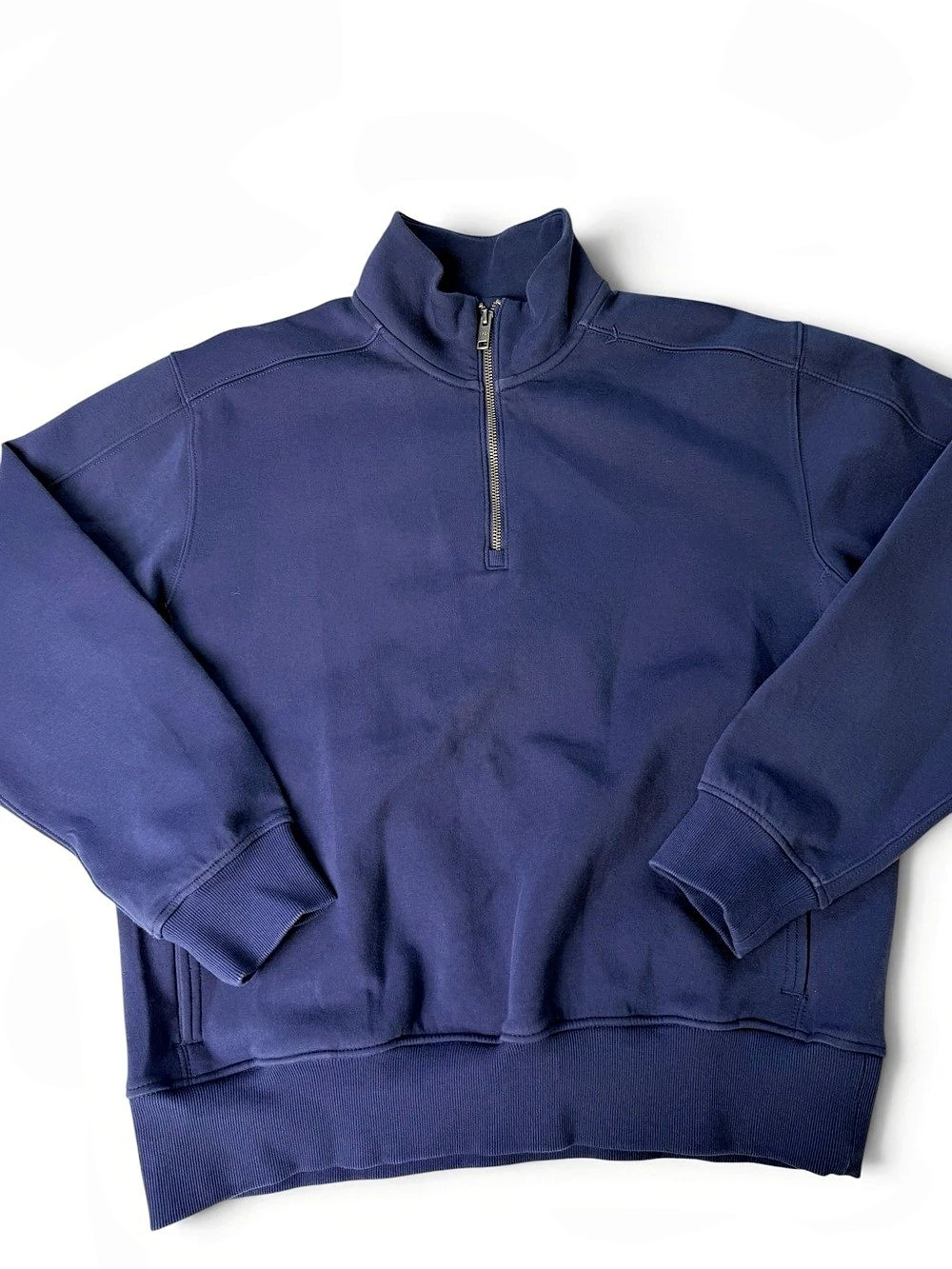 YPB Men’s Navy Quarter Zip Sweatshirt Size Small